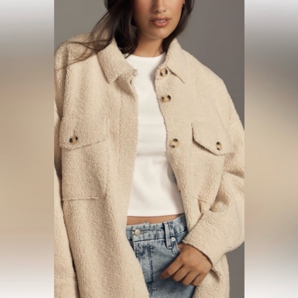Joie Cream Teddy Jacket